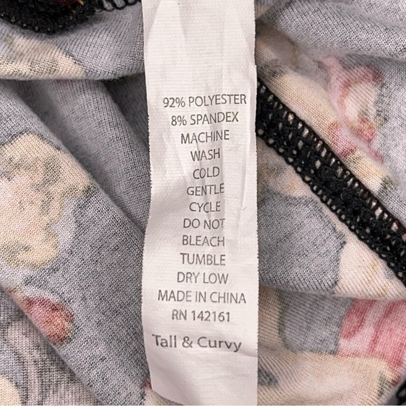 LULAROE CHERUB LEGGINGS GOTH RETRO TALL CURVY FIT WOMENS STRETCH PANTS - Picture 10 of 10